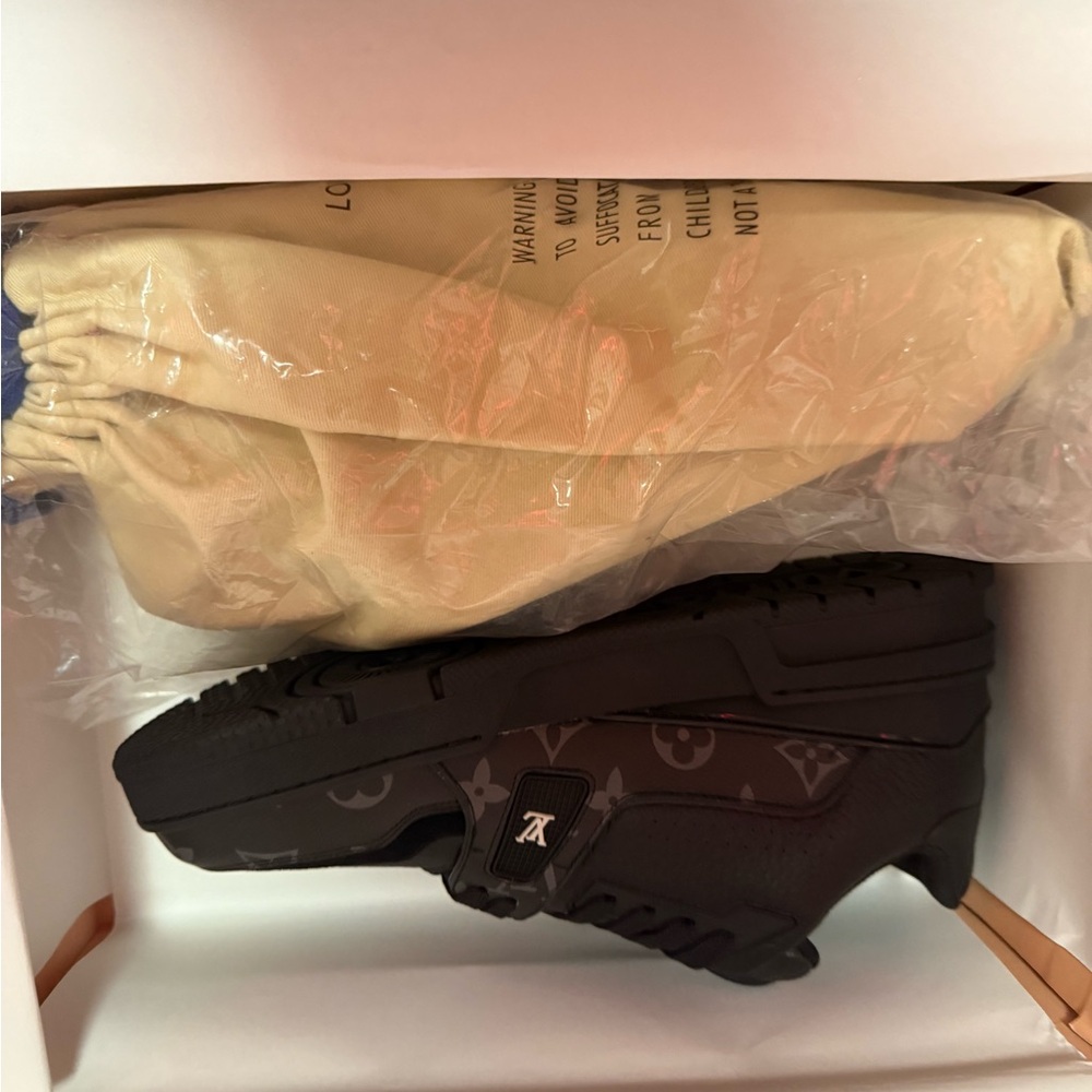 Louis Vuitton Monogram Black and White Sneakers